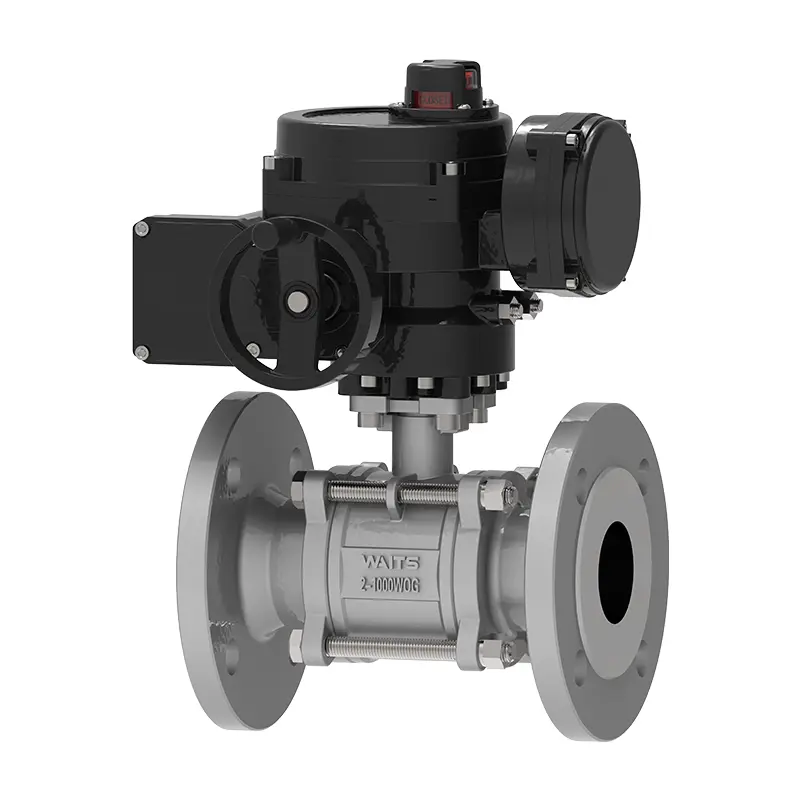 Electric Three Piece Flanged Floating Ball Valve Electric Three Piece Flanged Floating Ball Valve